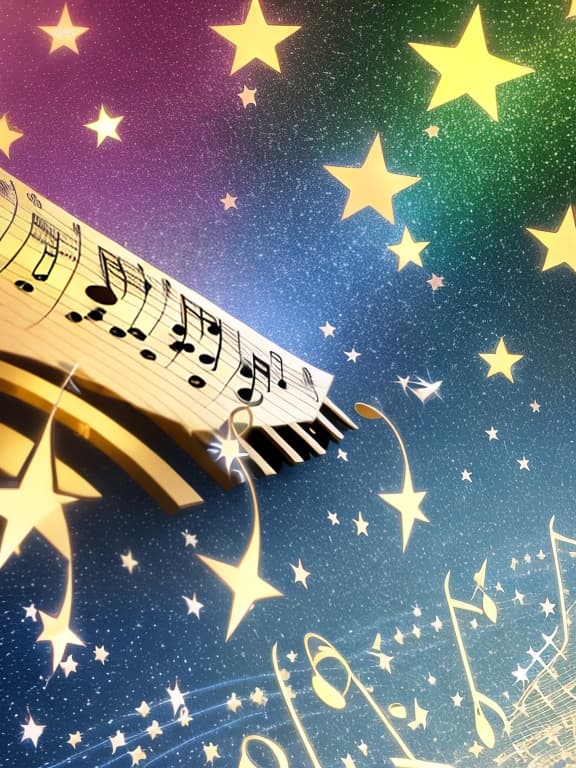  Cute music notes and sparkling stars and gems wallpaper Piano and sparkling stars wallpaper with music notes