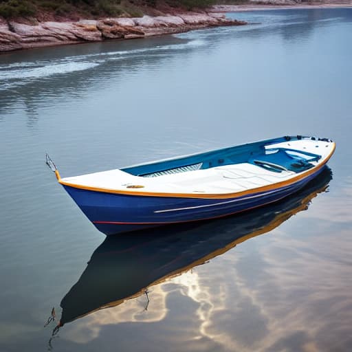  a boat hyperrealistic, full body, detailed clothing, highly detailed, cinematic lighting, stunningly beautiful, intricate, sharp focus, f/1. 8, 85mm, (centered image composition), (professionally color graded), ((bright soft diffused light)), volumetric fog, trending on instagram, trending on tumblr, HDR 4K, 8K