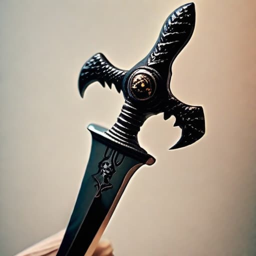  a horror toy holding a dagger
