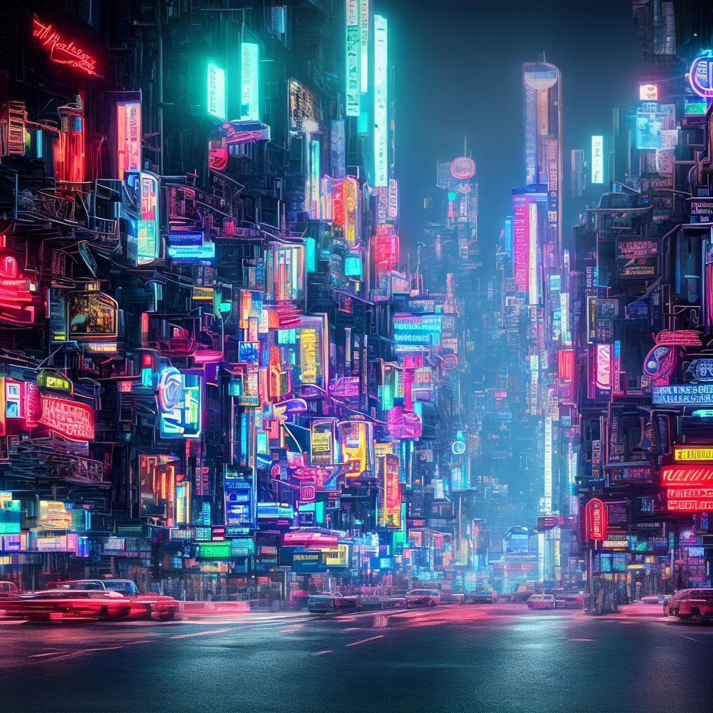  ((masterpiece)), (((best quality))), 8k, high detailed, ultra-detailed. An AI deep learning algorithm detecting abnormal activities. The main subject is a futuristic cityscape at night. The scene features skyscrapers towering over the city, glowing neon lights illuminating the streets, flying cars zooming through the air, (a holographic billboard) displaying advertisements, and (a surveillance drone) patrolling the sky. hyperrealistic, full body, detailed clothing, highly detailed, cinematic lighting, stunningly beautiful, intricate, sharp focus, f/1. 8, 85mm, (centered image composition), (professionally color graded), ((bright soft diffused light)), volumetric fog, trending on instagram, trending on tumblr, HDR 4K, 8K