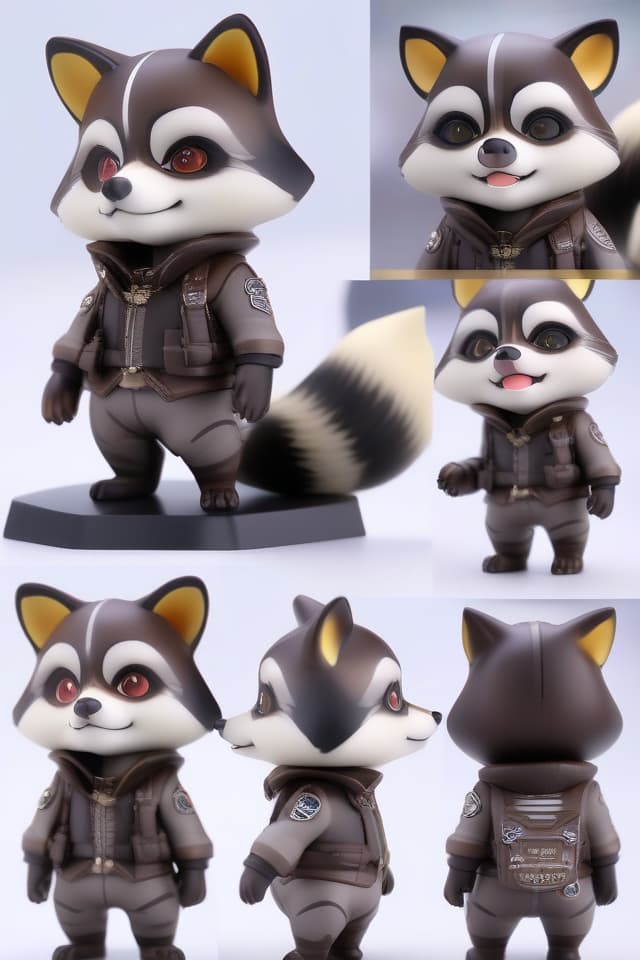  {No Human:1.4}{No Beastman:1.4}Masterpiece {{{Nendoroid}}},3D,Figurine,3D{raccoon dog}(Nendoroid,3D,Figurine)((super detailed)),8k,high resolution,absurd,employed,elaborate in detail,detailed,bold composition,top quality,masterpiece,