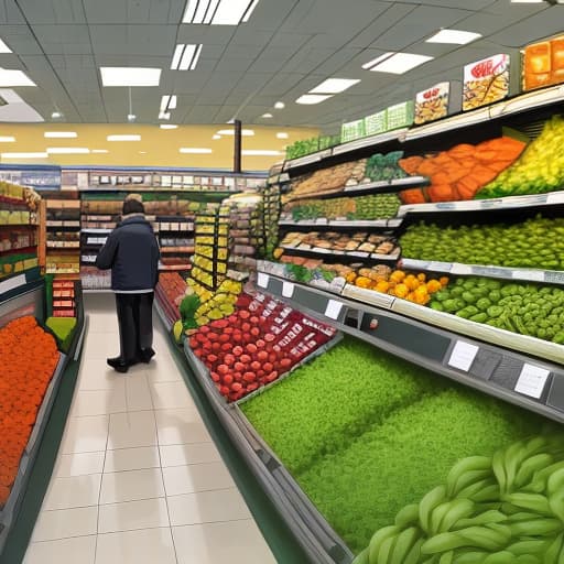  Grocery store, animated characters, upgrades, vitality,