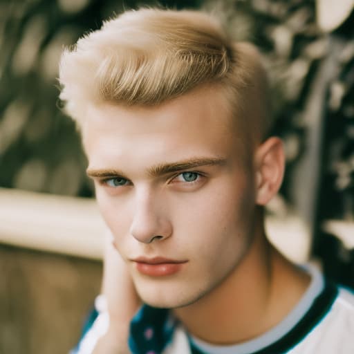 portrait+ style czech homosexual twink blonde very cute dude face