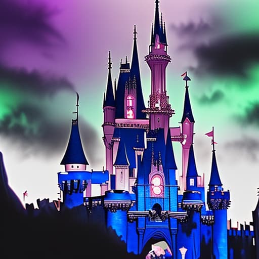  Castle,disneyland, gothic horror, elden ring , colorful