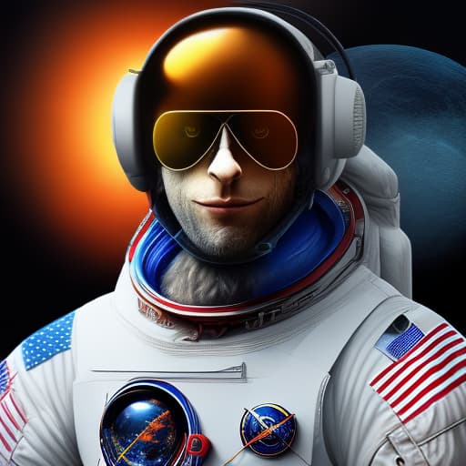 mdjrny-v4 style Man on the moon, ultra hd selfie