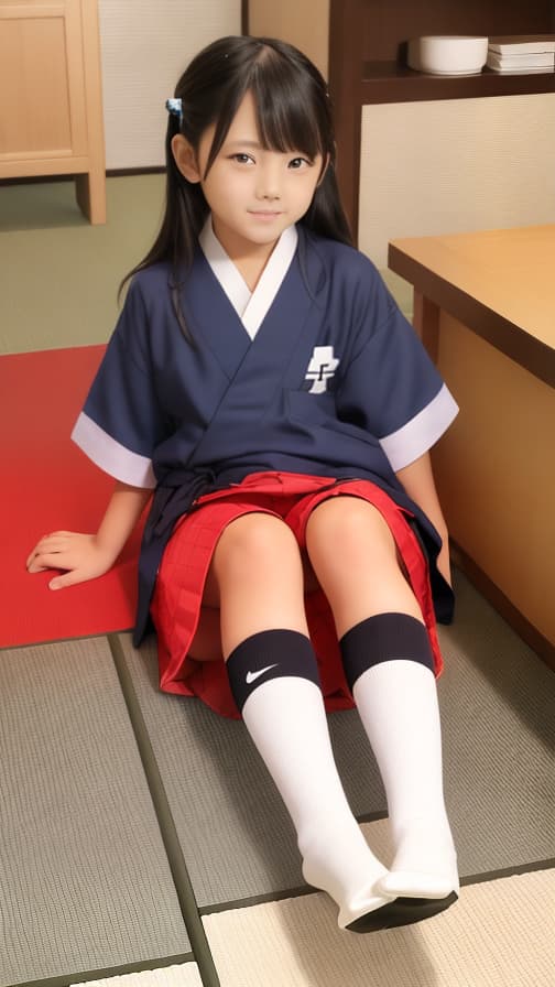  Sixth grade long high socks bag Ryokan boy