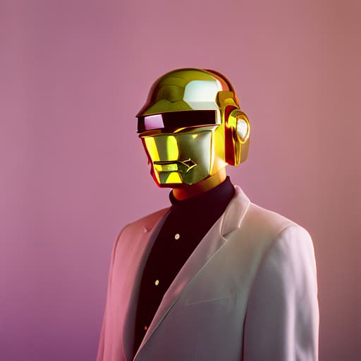 analog style Portrait of guy-manuel from daft punk