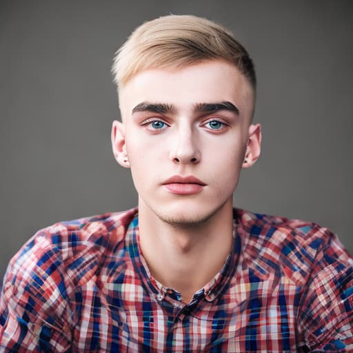 portrait+ style czech homosexual queer twink blonde very cute dude face