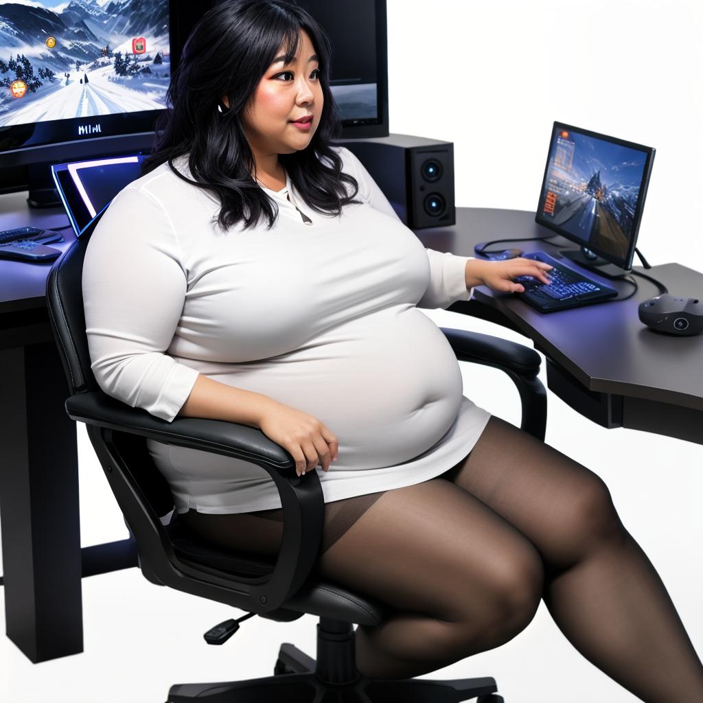  raccoon sitting in gaming chair front a computer on desktop, ((semi anthropomorphic)),(full body), tail, belly, sitting, fat, (chubby), (((white background))), solo, desktop, gaming chair, side view,  [[[clothes]]] hyperrealistic, full body, detailed clothing, highly detailed, cinematic lighting, stunningly beautiful, intricate, sharp focus, f/1. 8, 85mm, (centered image composition), (professionally color graded), ((bright soft diffused light)), volumetric fog, trending on instagram, trending on tumblr, HDR 4K, 8K