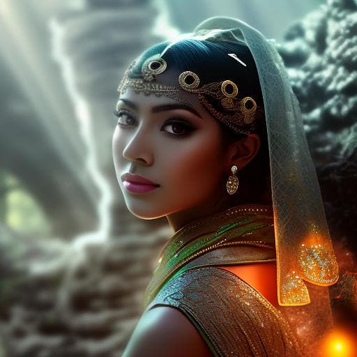 mdjrny-v4 style an ancient stone temple hidden in a lush jungle, dramatic lighting with sun rays breaking through the canopy, moss covered ruins, cinematic composition, hyper detailed, professional photography
