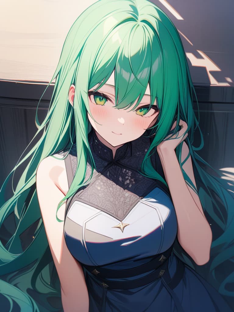  Green hair character ONE for all, masterpiece, best quality,8k,ultra detailed,high resolution,an extremely delicate and beautiful,hyper detail