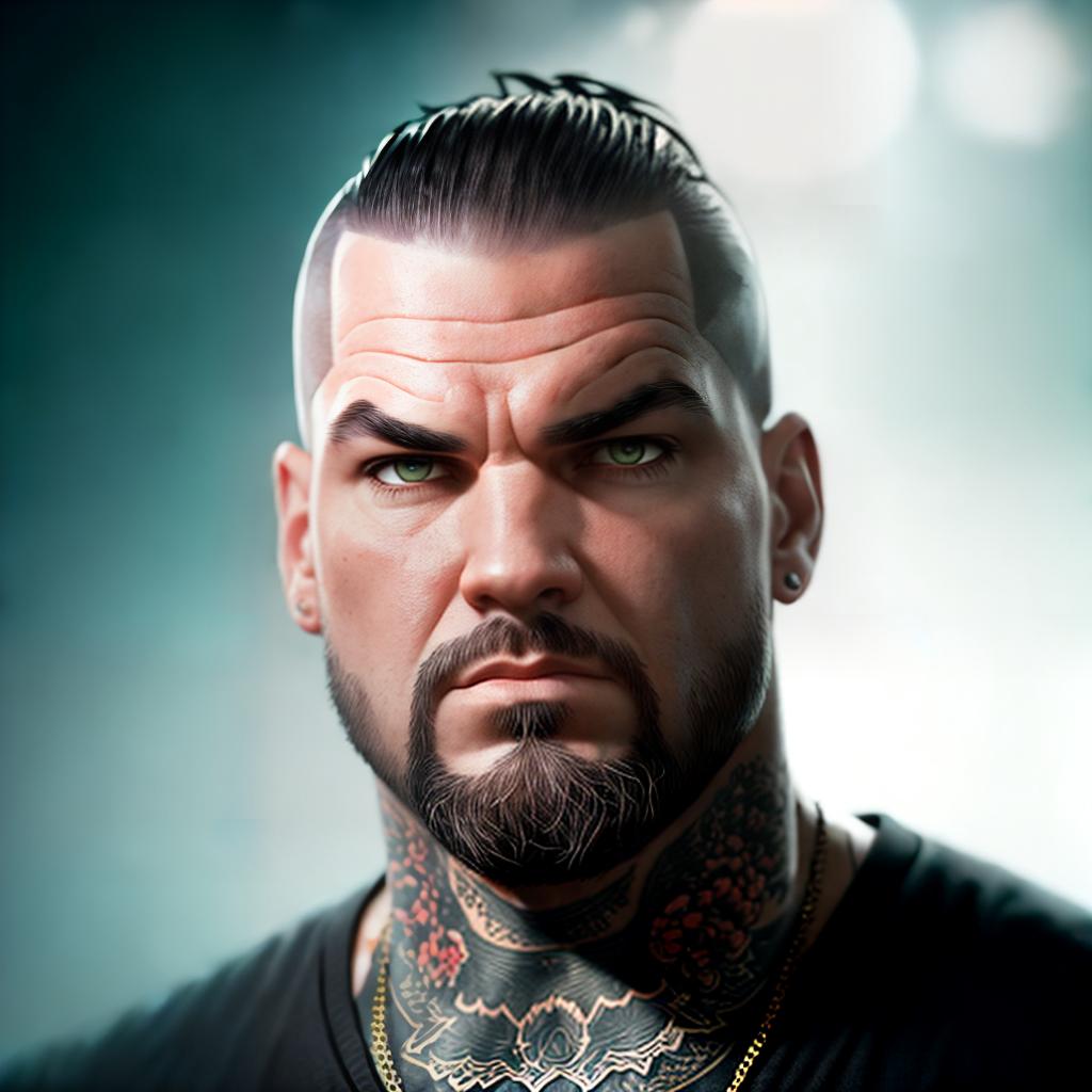  Stylized Phil Anselmo in Pixar style ,highly detailed, cinematic lighting, stunningly beautiful, intricate, sharp focus, f1. 8, 85mm, (centered image composition), (professionally color graded), ((bright soft diffused light)), volumetric fog, trending on instagram, trending on tumblr, HDR 4K, 8K