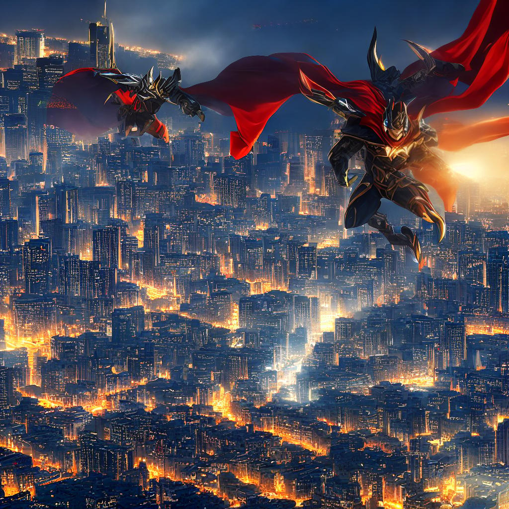 A 3D superhero dog in a dynamic and heroic pose, with a flowing cape and mask, against a vibrant city skyline. The colors are vibrant and the details are high. The superhero exudes power and nobility, with a realistic yet cartoonish style. The strength and friendliness of the character are evident. hyperrealistic, full body, detailed clothing, highly detailed, cinematic lighting, stunningly beautiful, intricate, sharp focus, f/1. 8, 85mm, (centered image composition), (professionally color graded), ((bright soft diffused light)), volumetric fog, trending on instagram, trending on tumblr, HDR 4K, 8K