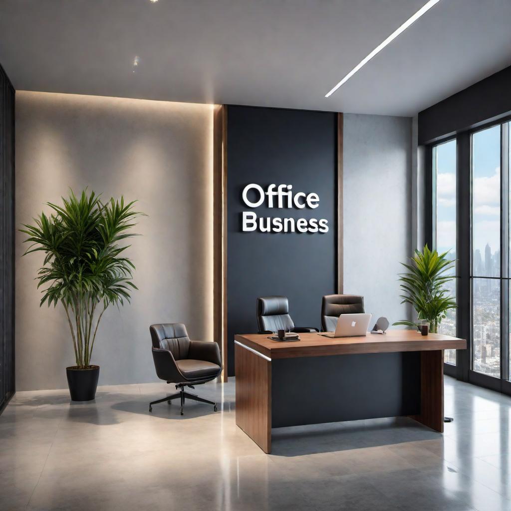  A professional looking sign that displays the text 'Office Open for Business' with a modern and inviting design, suitable for a front office door or reception area. hyperrealistic, full body, detailed clothing, highly detailed, cinematic lighting, stunningly beautiful, intricate, sharp focus, f/1. 8, 85mm, (centered image composition), (professionally color graded), ((bright soft diffused light)), volumetric fog, trending on instagram, trending on tumblr, HDR 4K, 8K