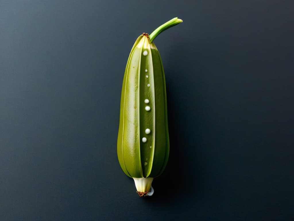  An ultradetailed 8k image of a split vanilla bean pod, showcasing the intricate patterns and textures of the pod's surface, with tiny vanilla beans visible inside the pod. The image is captured with dramatic lighting, highlighting the natural beauty of the vanilla bean. hyperrealistic, full body, detailed clothing, highly detailed, cinematic lighting, stunningly beautiful, intricate, sharp focus, f/1. 8, 85mm, (centered image composition), (professionally color graded), ((bright soft diffused light)), volumetric fog, trending on instagram, trending on tumblr, HDR 4K, 8K