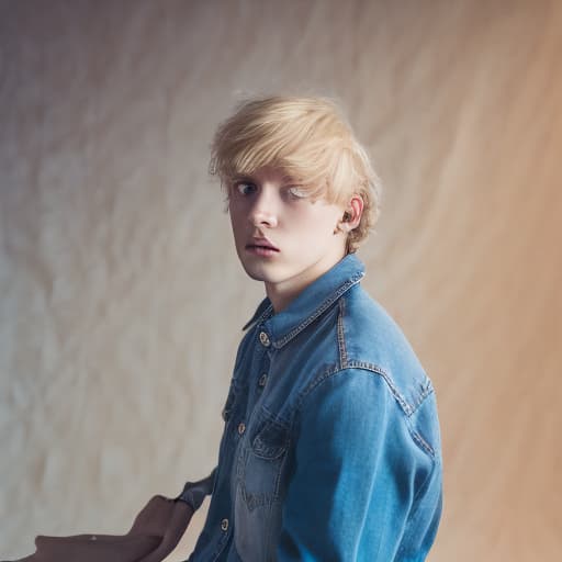 portrait+ style czech homosexual queer twink blonde very cute dude face