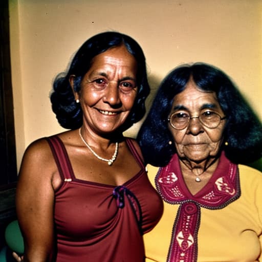  granny de república Dominicana en calzones con su amiga en la iglesia haciendo de las suyas en 1970s