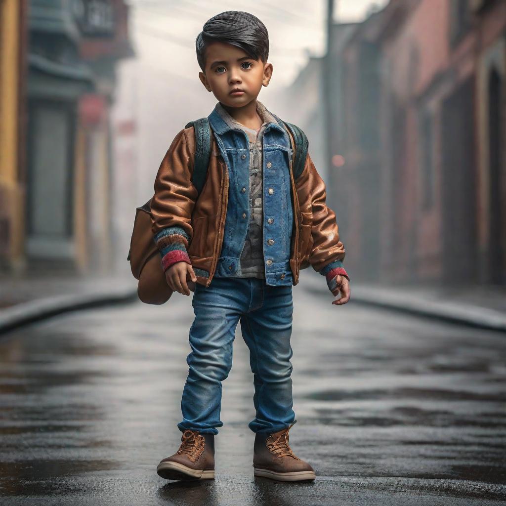  Niño haciendo pis hyperrealistic, full body, detailed clothing, highly detailed, cinematic lighting, stunningly beautiful, intricate, sharp focus, f/1. 8, 85mm, (centered image composition), (professionally color graded), ((bright soft diffused light)), volumetric fog, trending on instagram, trending on tumblr, HDR 4K, 8K