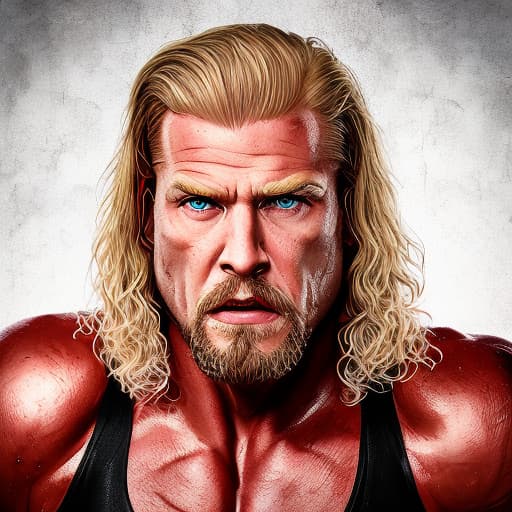 portrait+ style wwe queer very cute blonde dilf dude face