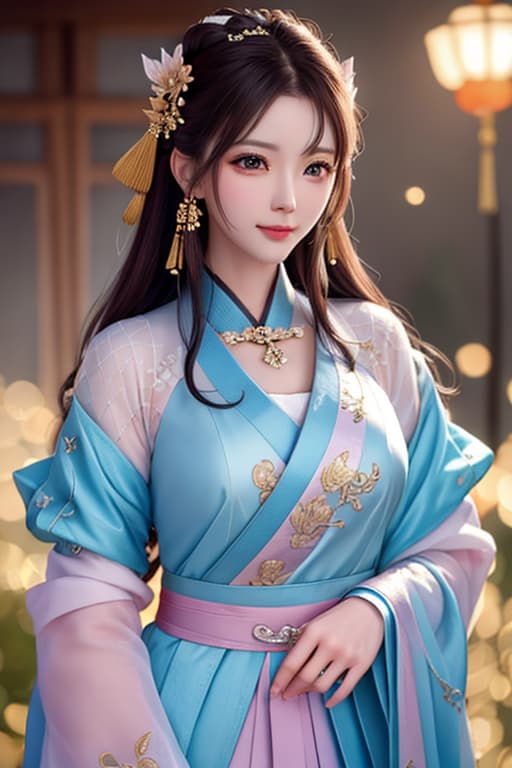  best quality, masterpiece, highres, 1girl,blush,(seductive smile:0.8),star shaped pupils,china hanfu,hair ornament,necklace, jewelry,Beautiful face,upon body, tyndall effect,photorealistic, dark studio, rim lighting, two tone lighting,(high detailed skin:1.2), 8k uhd, dslr, soft lighting, high quality, volumetric lighting, candid, Photograph, high resolution, 4k, 8k, Bokeh hyperrealistic, full body, detailed clothing, highly detailed, cinematic lighting, stunningly beautiful, intricate, sharp focus, f/1. 8, 85mm, (centered image composition), (professionally color graded), ((bright soft diffused light)), volumetric fog, trending on instagram, trending on tumblr, HDR 4K, 8K