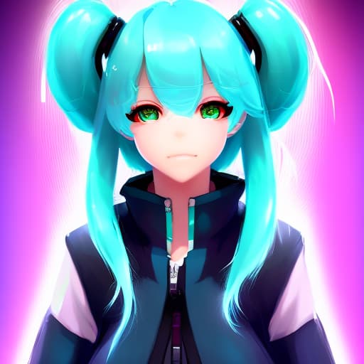 portrait+ style Hatsune Miku