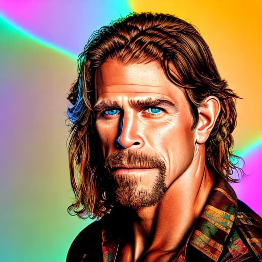 portrait+ style Shawn Michaels queer face