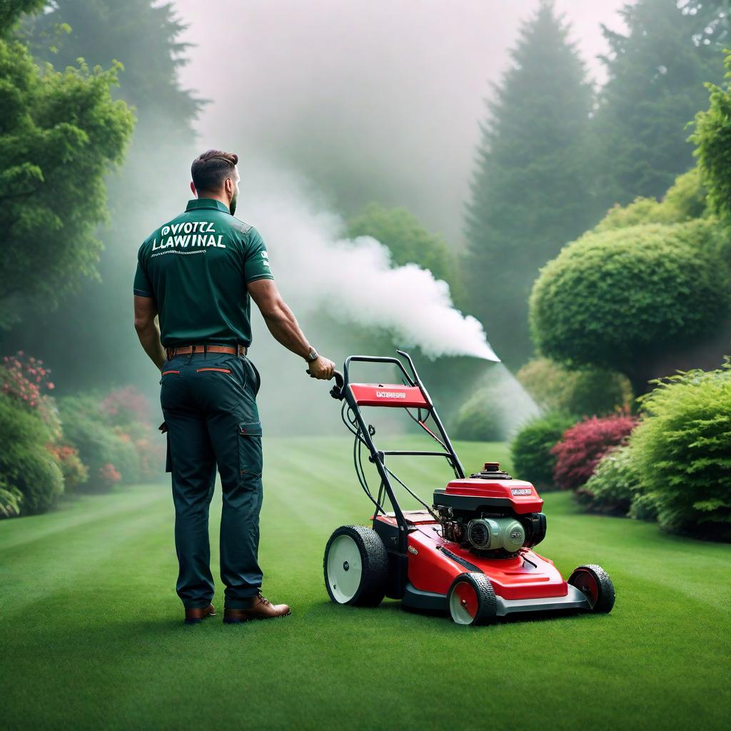  Create a wallpaper with the words 'Pivotal Lawncare' hyperrealistic, full body, detailed clothing, highly detailed, cinematic lighting, stunningly beautiful, intricate, sharp focus, f/1. 8, 85mm, (centered image composition), (professionally color graded), ((bright soft diffused light)), volumetric fog, trending on instagram, trending on tumblr, HDR 4K, 8K