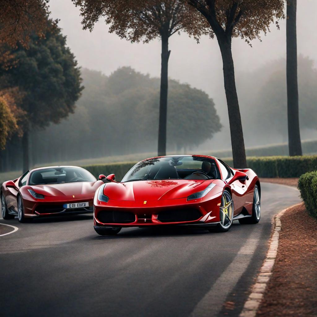  People admiring the beauty of the Ferrari, dramatic, cinematic hyperrealistic, full body, detailed clothing, highly detailed, cinematic lighting, stunningly beautiful, intricate, sharp focus, f/1. 8, 85mm, (centered image composition), (professionally color graded), ((bright soft diffused light)), volumetric fog, trending on instagram, trending on tumblr, HDR 4K, 8K