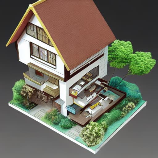  maket of sealight with house