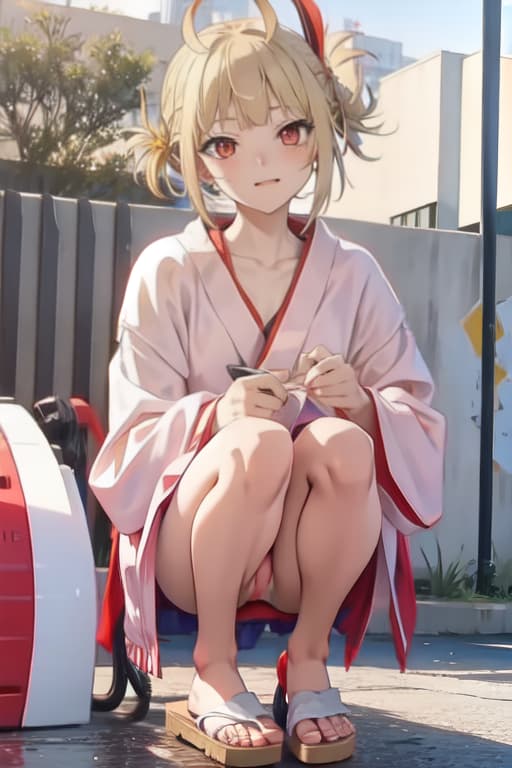  Himiko toga , naked, urinating