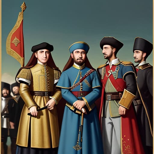  17th-century garb of the Ottoman Guards on the front lines of the Siege of Vienna