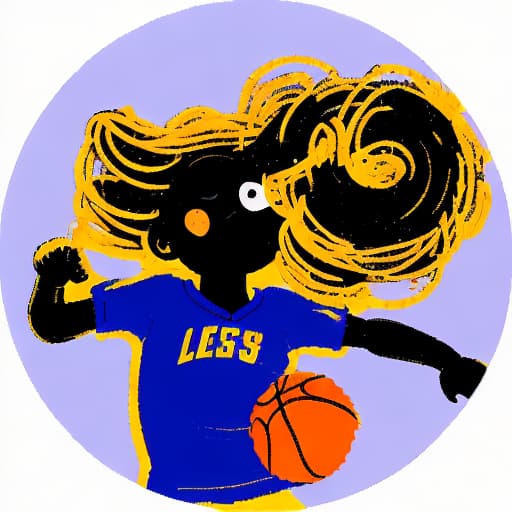  outline drawing of a cute jubilant youthful basketball athlete. Caucasian descent, is leaping towards a spherical basketball, all poised to earn a point. he make spirited efforts to reach the basketball backboard high off the ground. The drawing style is simple and minimalist without shading or background details. for kids coloring book