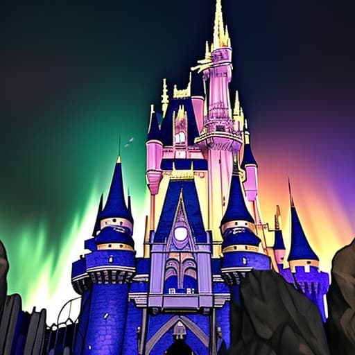  Castle,disneyland, gothic horror, elden ring , colorful