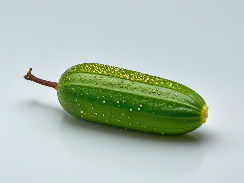  A closeup, ultradetailed image of a single vanilla bean pod split in half, showcasing the tiny, intricate seeds inside, against a plain white background. The focus is incredibly sharp, capturing every fine detail of the pod and seeds, highlighting the natural beauty and aromatic essence of vanilla. hyperrealistic, full body, detailed clothing, highly detailed, cinematic lighting, stunningly beautiful, intricate, sharp focus, f/1. 8, 85mm, (centered image composition), (professionally color graded), ((bright soft diffused light)), volumetric fog, trending on instagram, trending on tumblr, HDR 4K, 8K