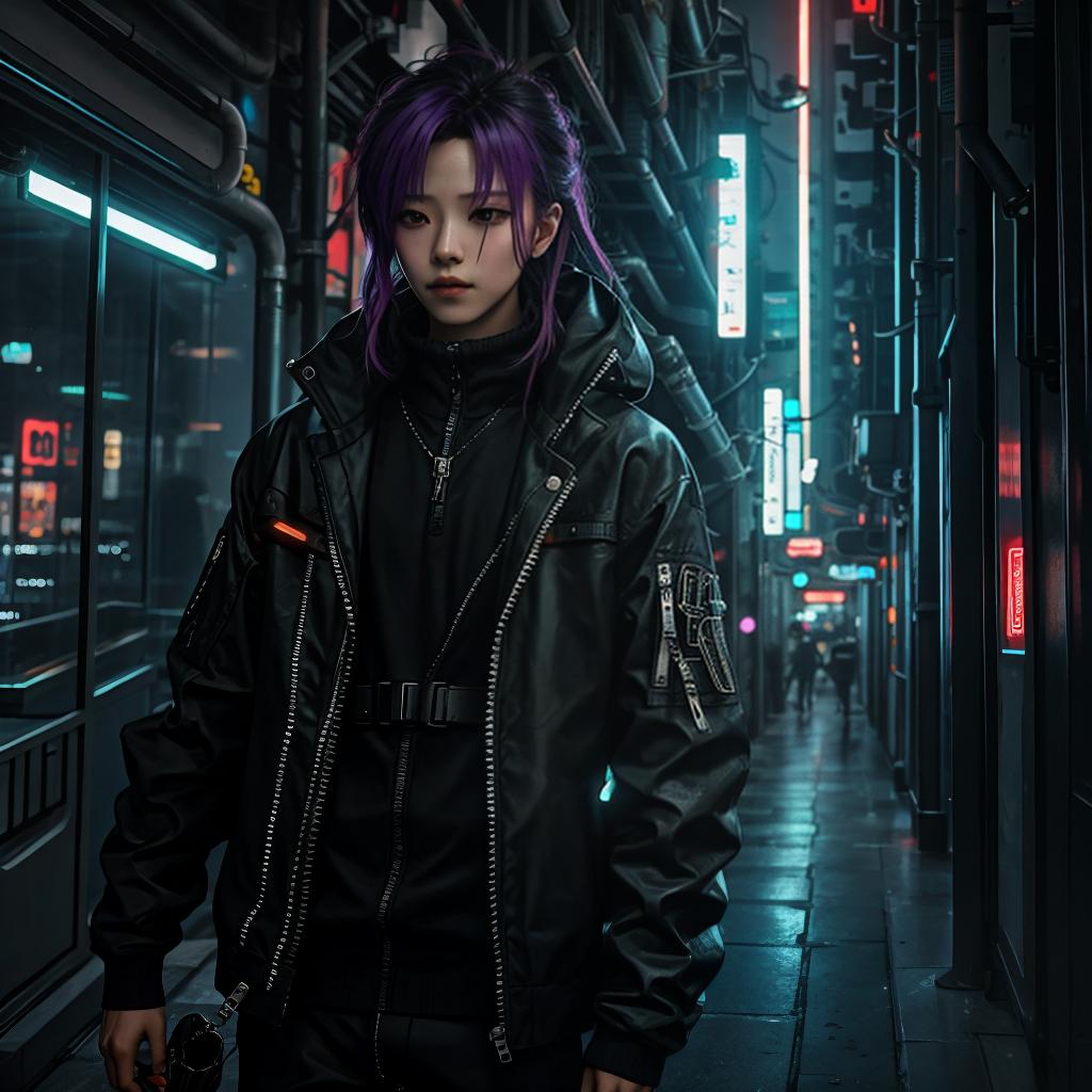  in a cyberpunk setting, me myself