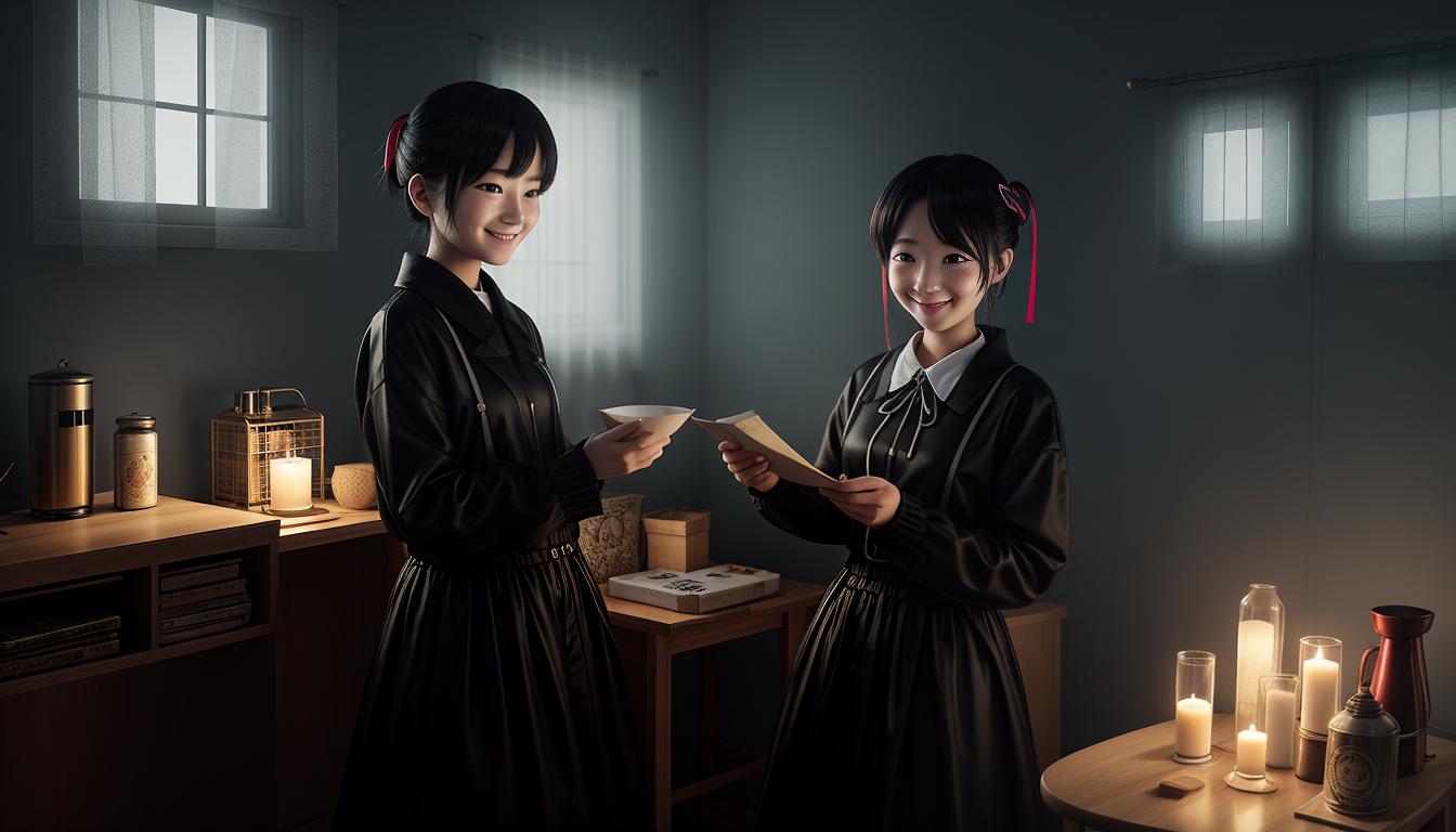  anime aesthetics, surrealA person generously giving away belongings, with a strained smile indicating underlying tension. A cozy room filled with items being handed out. Warm, yet intense lighting, surreal mood, Anime Aesthetics, nostalgicbest quality, masterpiece, colorful, highest detailed