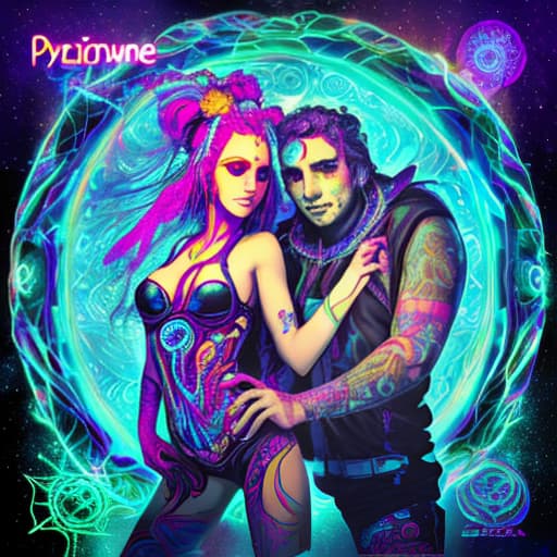  psytrance woman and man