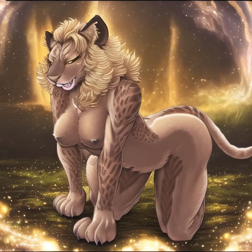  Andromeda digital art Lioness furry