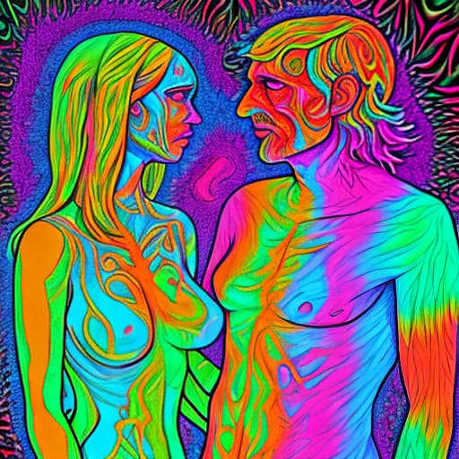  psychedelic man and woman