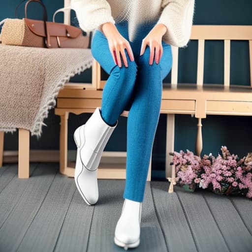 wa-vy style  with legs open sitting on a chair with white boots hyperrealistic, full body, detailed clothing, highly detailed, cinematic lighting, stunningly beautiful, intricate, sharp focus, f/1. 8, 85mm, (centered image composition), (professionally color graded), ((bright soft diffused light)), volumetric fog, trending on instagram, trending on tumblr, HDR 4K, 8K