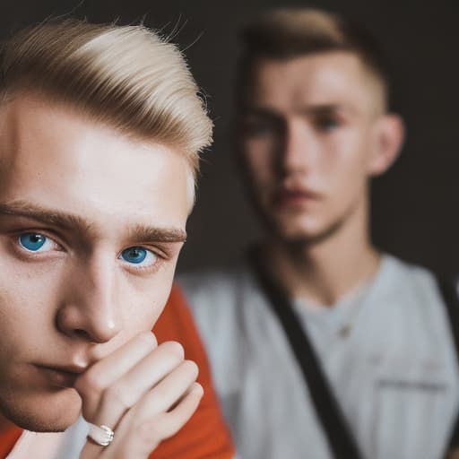 portrait+ style czech homosexual queer twink blonde very cute dude face