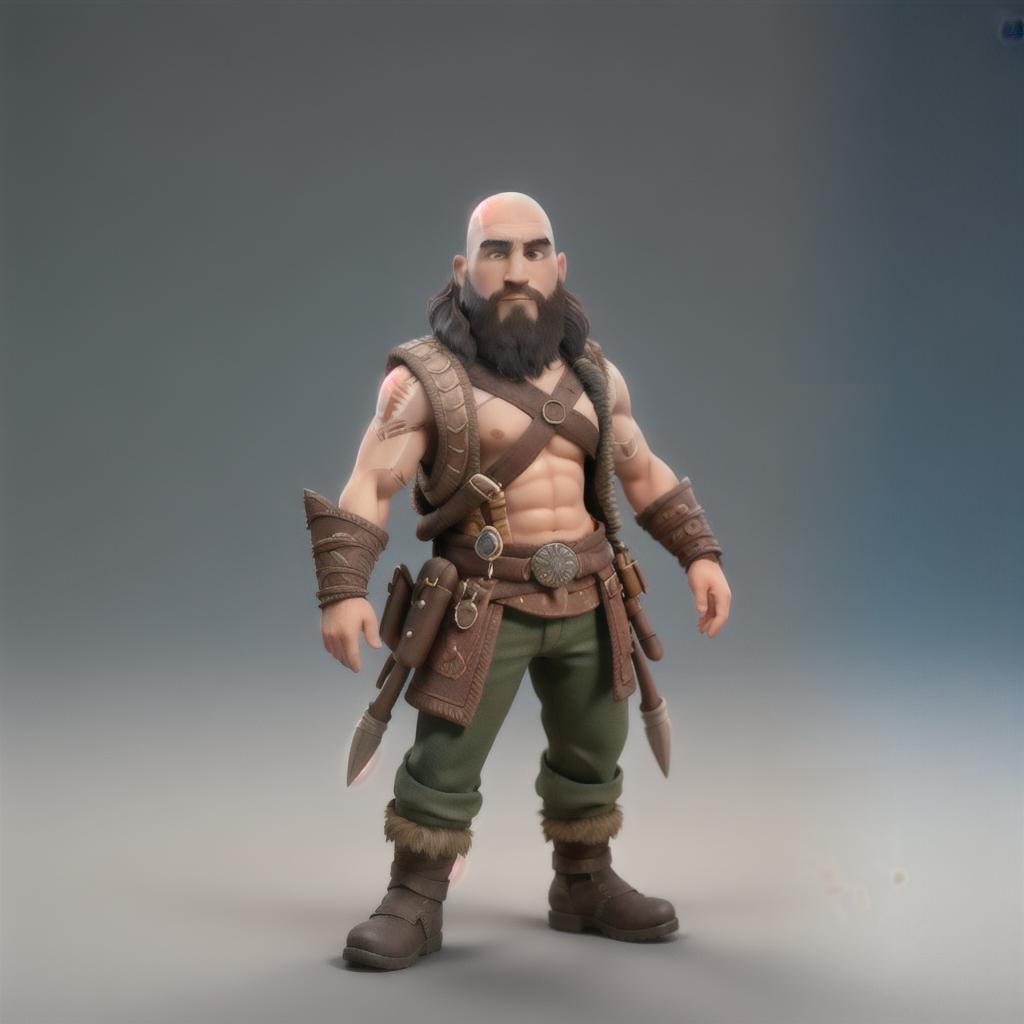  God of war hyperrealistic, full body, detailed clothing, highly detailed, cinematic lighting, stunningly beautiful, intricate, sharp focus, f/1. 8, 85mm, (centered image composition), (professionally color graded), ((bright soft diffused light)), volumetric fog, trending on instagram, trending on tumblr, HDR 4K, 8K