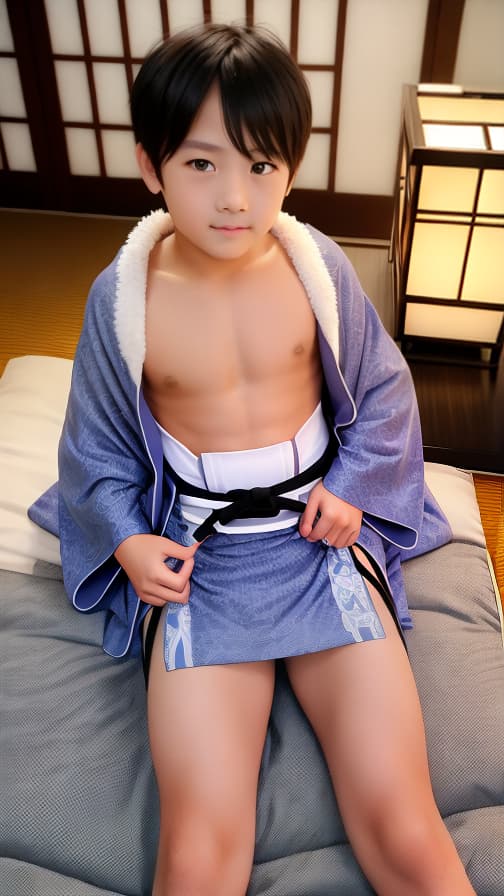  6th grade high socks loincloth, futon, kimono, Ryokan, boy