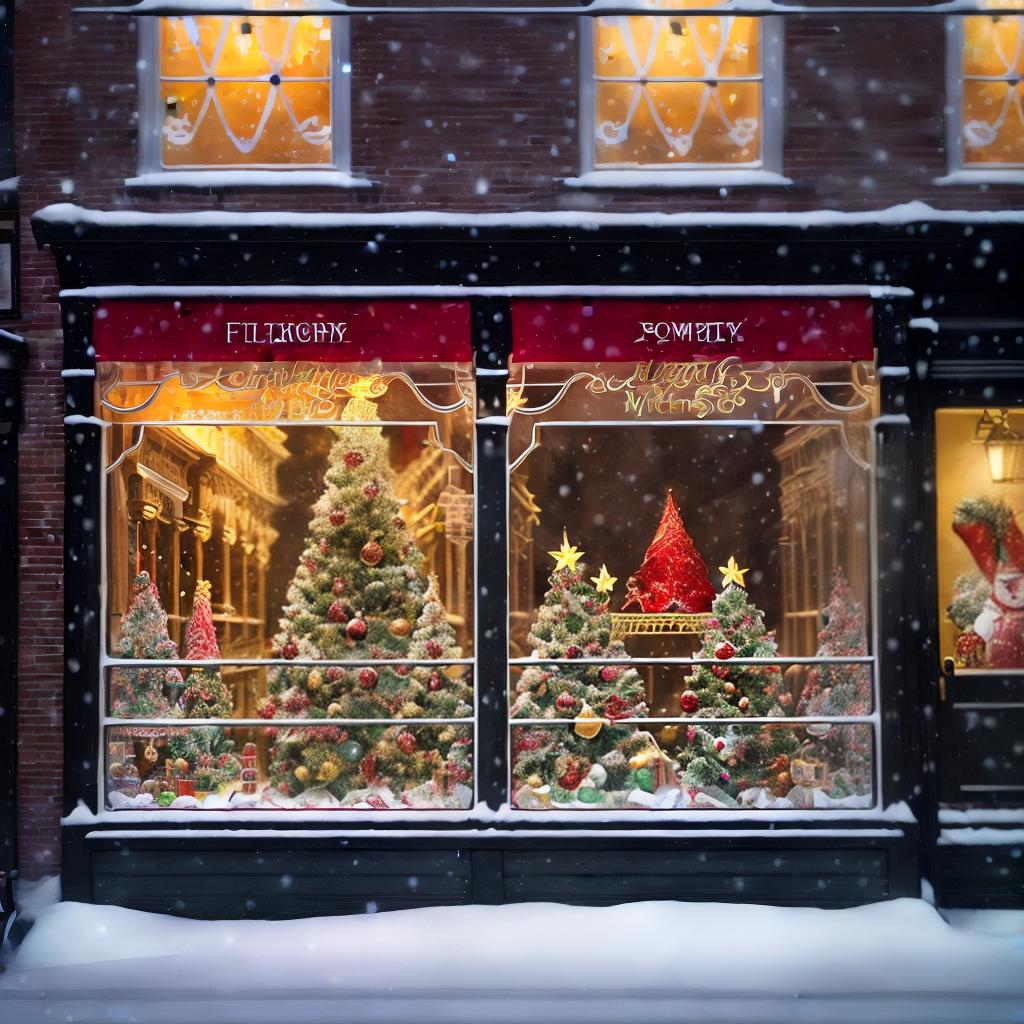  Christmas window paintings ,highly detailed, cinematic lighting, stunningly beautiful, intricate, sharp focus, f1. 8, 85mm, (centered image composition), (professionally color graded), ((bright soft diffused light)), volumetric fog, trending on instagram, trending on tumblr, HDR 4K, 8K
