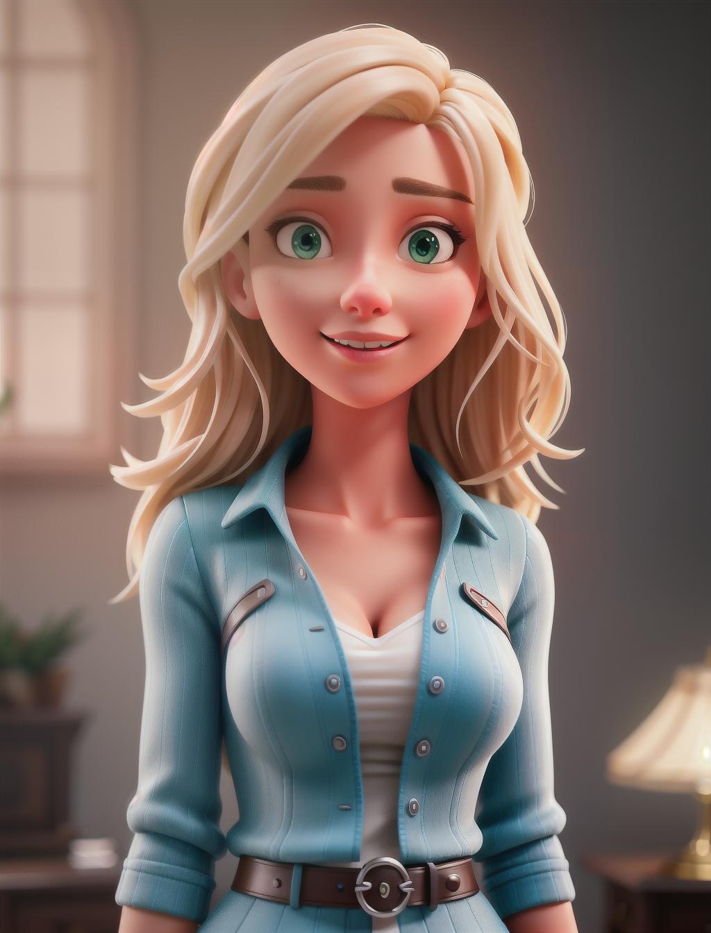  blonde hyperrealistic, full body, detailed clothing, highly detailed, cinematic lighting, stunningly beautiful, intricate, sharp focus, f/1. 8, 85mm, (centered image composition), (professionally color graded), ((bright soft diffused light)), volumetric fog, trending on instagram, trending on tumblr, HDR 4K, 8K