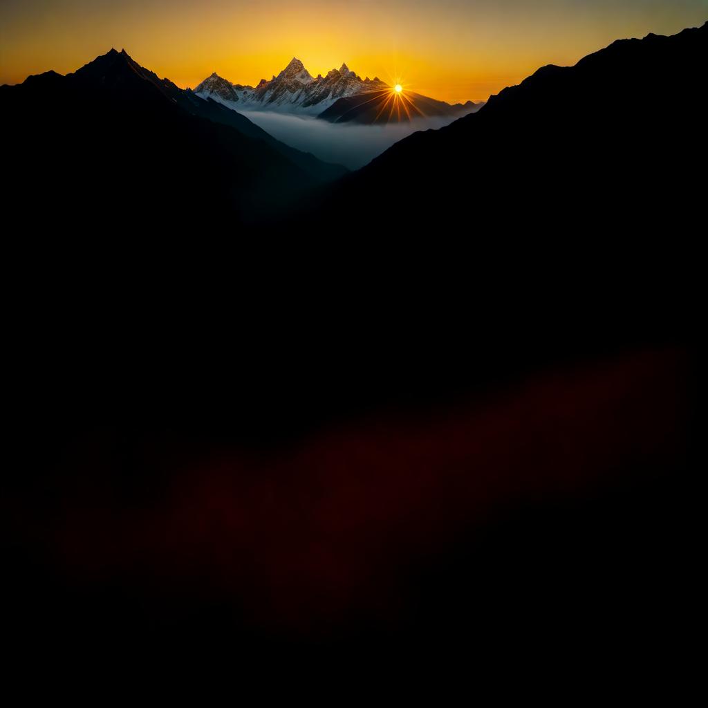  golden flowers on the mountains hyperrealistic, full body, detailed clothing, highly detailed, cinematic lighting, stunningly beautiful, intricate, sharp focus, f/1. 8, 85mm, (centered image composition), (professionally color graded), ((bright soft diffused light)), volumetric fog, trending on instagram, trending on tumblr, HDR 4K, 8K