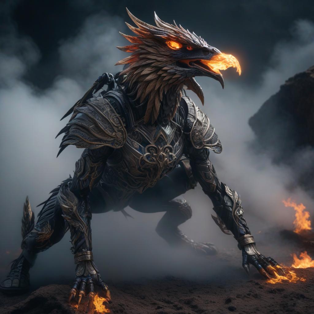  fenix,dubstep,rock,hell hyperrealistic, full body, detailed clothing, highly detailed, cinematic lighting, stunningly beautiful, intricate, sharp focus, f/1. 8, 85mm, (centered image composition), (professionally color graded), ((bright soft diffused light)), volumetric fog, trending on instagram, trending on tumblr, HDR 4K, 8K