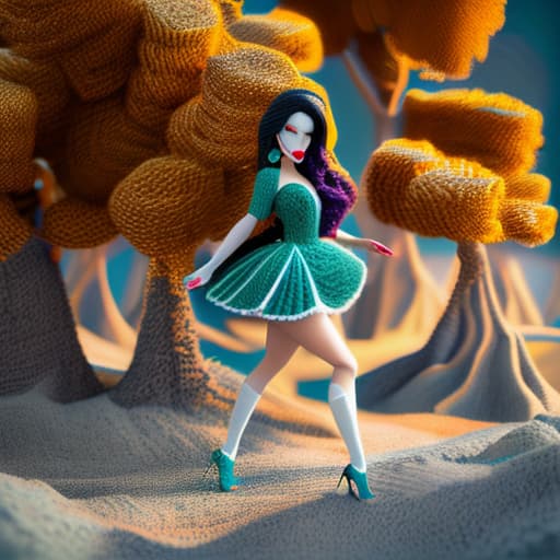 wa-vy style angela white dancing hyperrealistic, full body, detailed clothing, highly detailed, cinematic lighting, stunningly beautiful, intricate, sharp focus, f/1. 8, 85mm, (centered image composition), (professionally color graded), ((bright soft diffused light)), volumetric fog, trending on instagram, trending on tumblr, HDR 4K, 8K