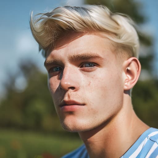 portrait+ style czech homosexual twink blonde very cute dude face