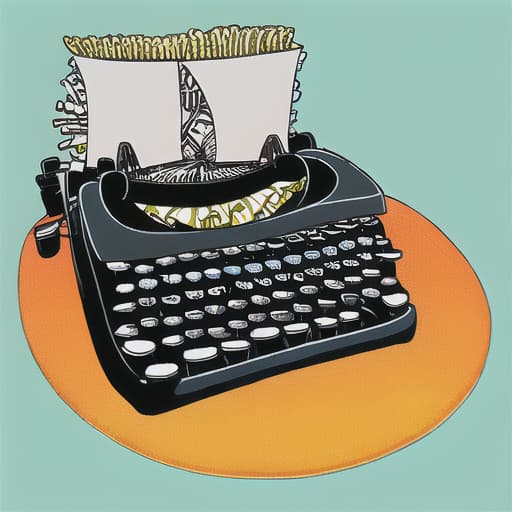  Corona typewriter decorative, unusual, colorful
